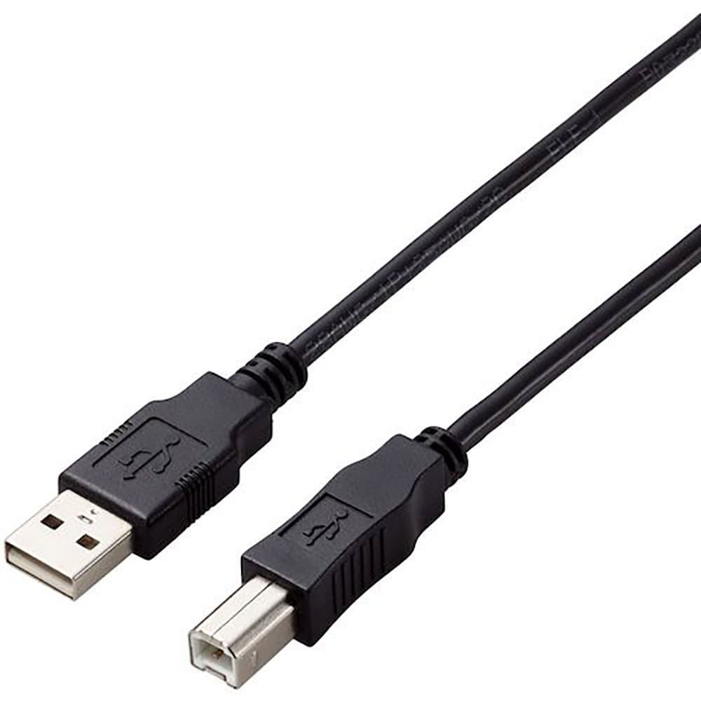 ELECOM USB2.0ケーブル A-Bタイプ 仕様固定 1m ブラック U2C-AB10BK/_