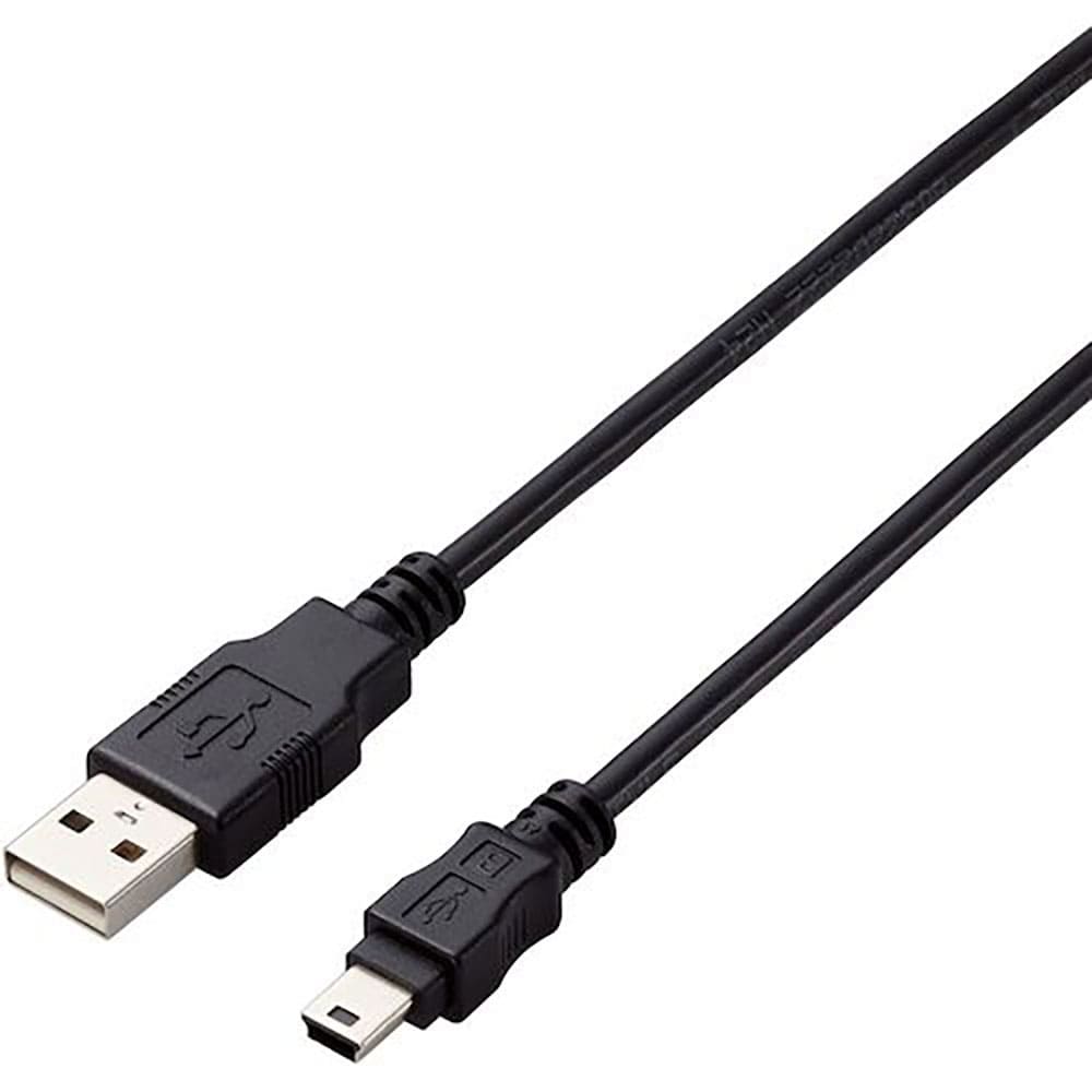ELECOM USB2.0ケーブル A-miniBタイプ 仕様固定 1m ブラック U2C-AM1_