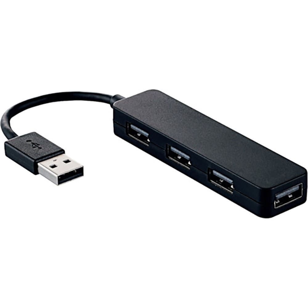 ＥＬＥＣＯＭ　ＵＳＢ２．０ハブ　コンパクトタイプ　４ポート　ブラック　Ｕ２Ｈ－ＳＮ４ＮＢＢＫ＿
