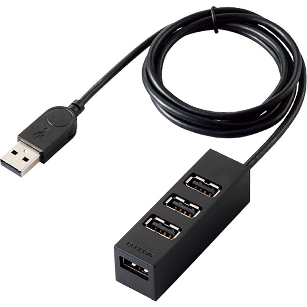 ＥＬＥＣＯＭ　機能主義ＵＳＢハブ　長ケーブル４ポート　Ｕ２Ｈ－ＴＺ４２７ＢＢＫ＿