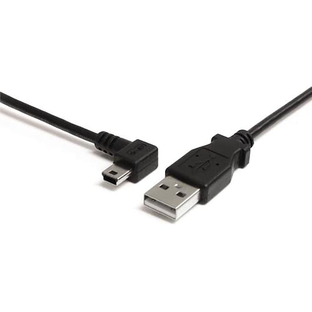 ＳｔａｒＴｅｃｈ　ＵＳＢ　２．０ケーブル／９１ｃｍ／Ｔｙｐｅ‐Ａ　－　Ｌ型左向Ｍｉｎｉ－Ｂ／４８０＿