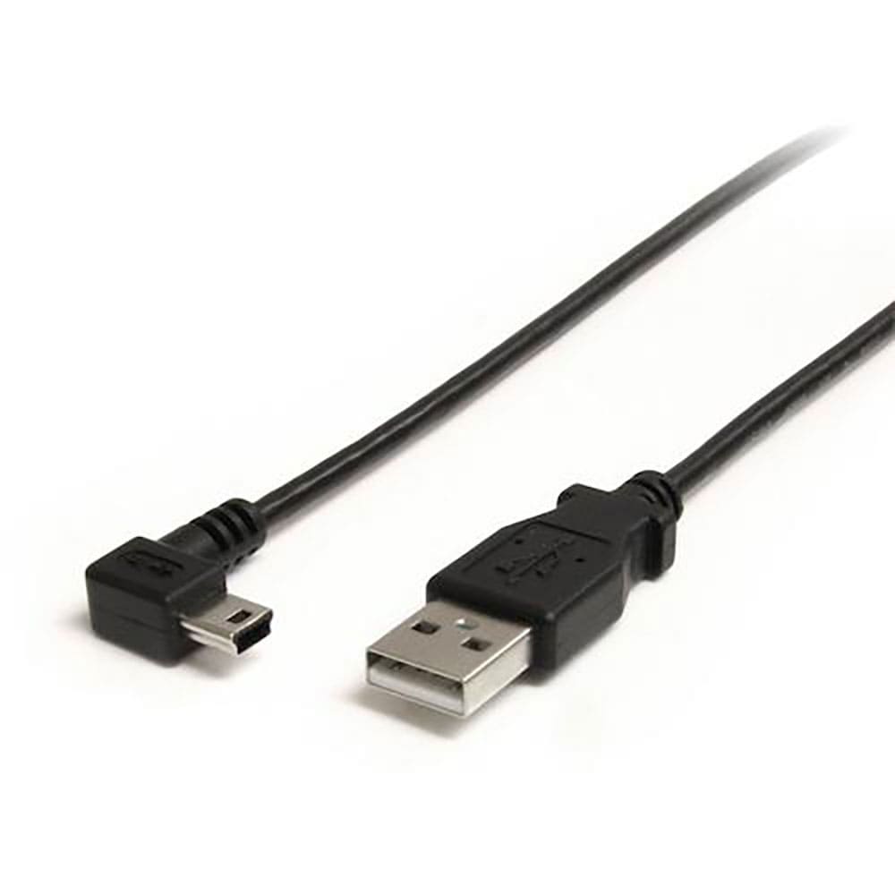 ＳｔａｒＴｅｃｈ　ＵＳＢケーブル／Ａ　－　Ｍｉｎｉ－Ｂ／９１ｃｍ／ＵＳＢ　２．０／右Ｌ型／オス・オ＿