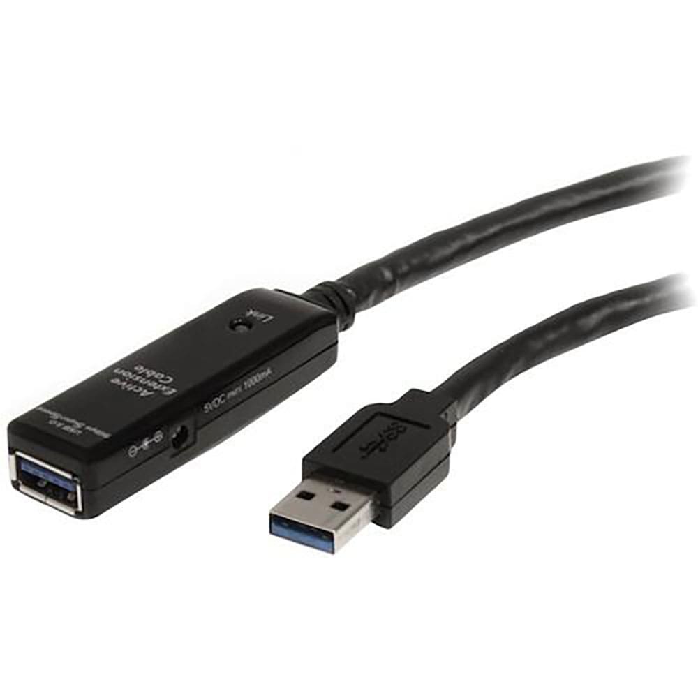 ＳｔａｒＴｅｃｈ　ＵＳＢケーブル／Ａ－Ａ／１０ｍ／ＵＳＢ　３．０／アクティブ延長／オス・メス／ＢＫ＿