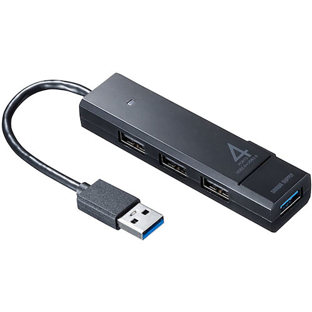 ＳＡＮＷＡ　ＵＳＢ３．１　Ｇｅｎ１＋ＵＳＢ２．０コンボハブ　ＵＳＢ－３Ｈ４２１ＢＫ＿