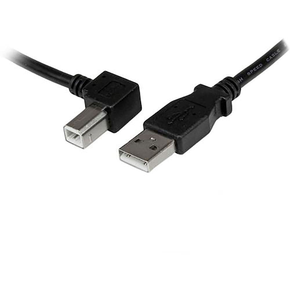 StarTech USBケーブル/A-B/1m/USB 2.0/480Mbps/左L型/オス・オス_