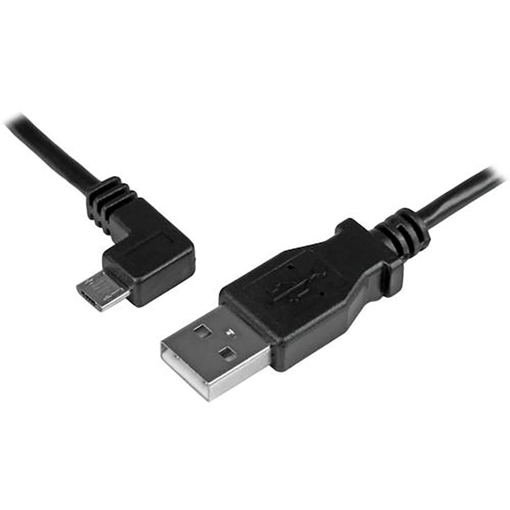 ＳｔａｒＴｅｃｈ　ＵＳＢケーブル／Ａ　－　Ｍｉｃｒｏ－Ｂ／５０ｃｍ／ＵＳＢ　２．０／左Ｌ型／オス・＿
