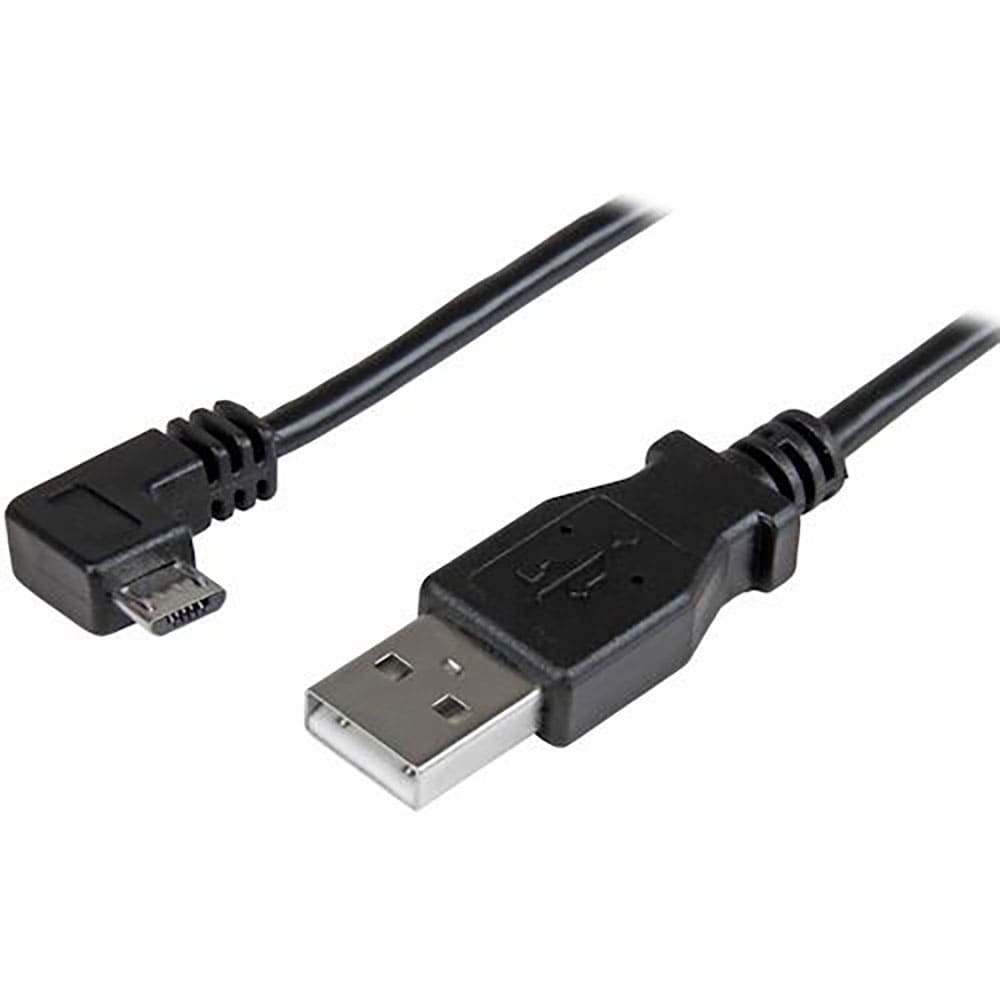 ＳｔａｒＴｅｃｈ　ＵＳＢケーブル／Ａ　－　Ｍｉｃｒｏ－Ｂ／５０ｃｍ／ＵＳＢ　２．０／右Ｌ型／オス・＿