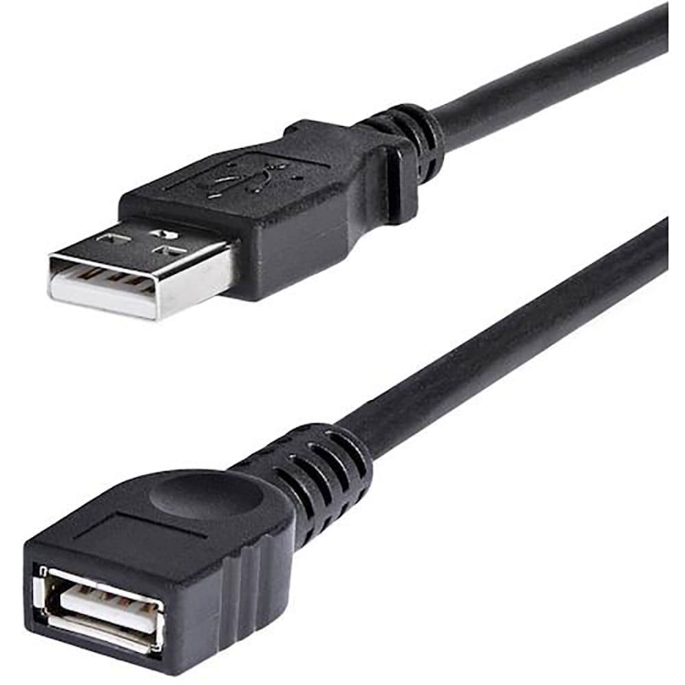 ＳｔａｒＴｅｃｈ　ＵＳＢケーブル／Ａ－Ａ／１．８ｍ／ＵＳＢ　２．０／４８０Ｍｂｐｓ／延長用／オス・＿