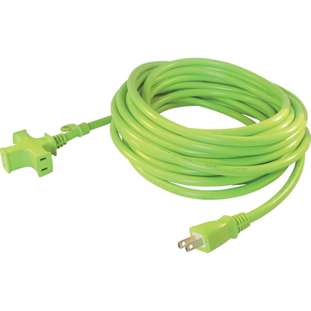 正和電工 トライアングルマルチタップ 125V-15A 10m 緑 VCTM-10GN_