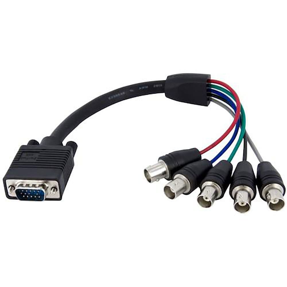 ＳｔａｒＴｅｃｈ　ＶＧＡケーブル／ＶＧＡ　－　ＲＧＢＨＶ変換／３０ｃｍ／ＶＧＡ　－　５ｘ　ＢＮＣ／＿