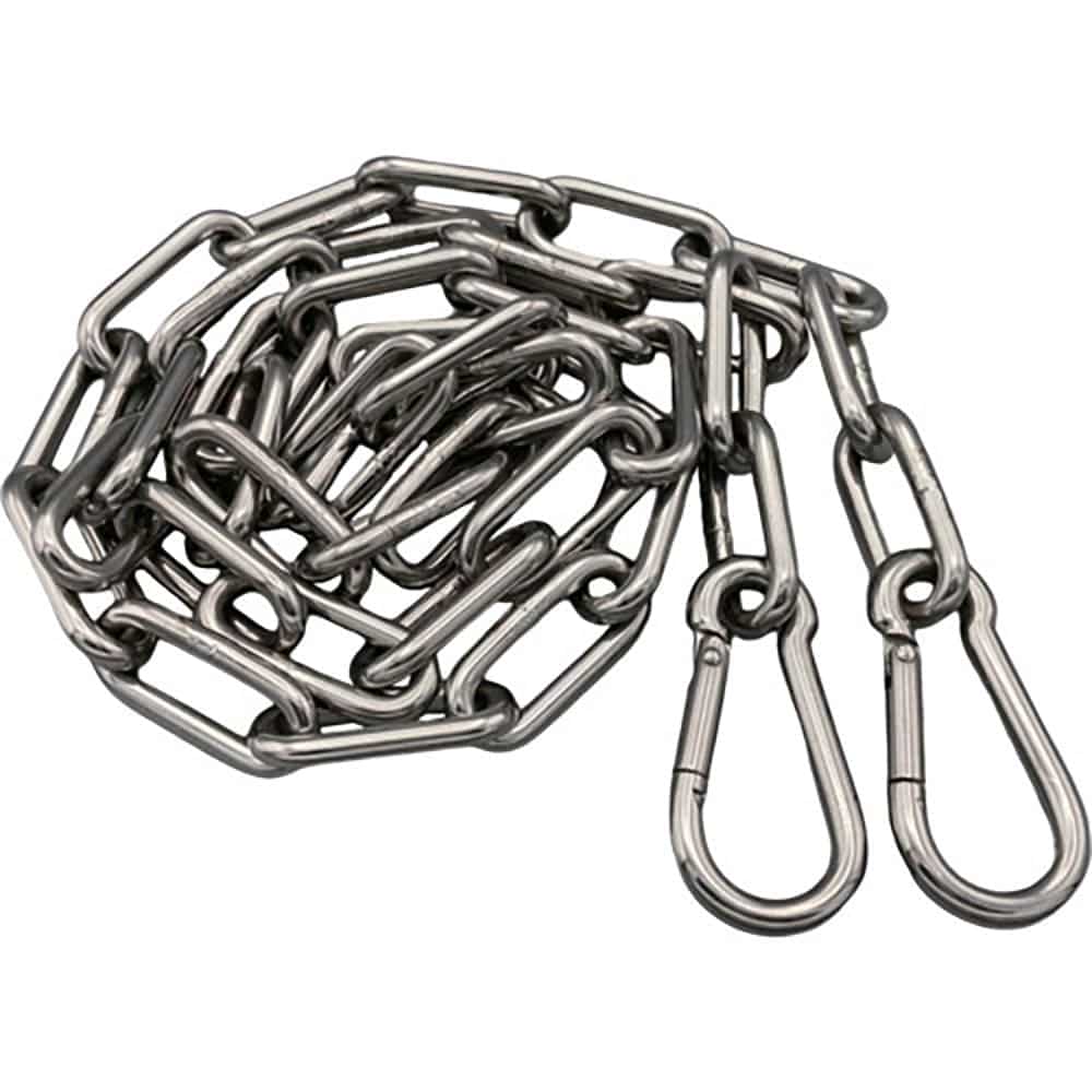 ラクテム　溶接チェーン　ステンレス　線径４ｍｍ　１Ｍ　ＡＫフック付　ＷＣＳＡ１＿