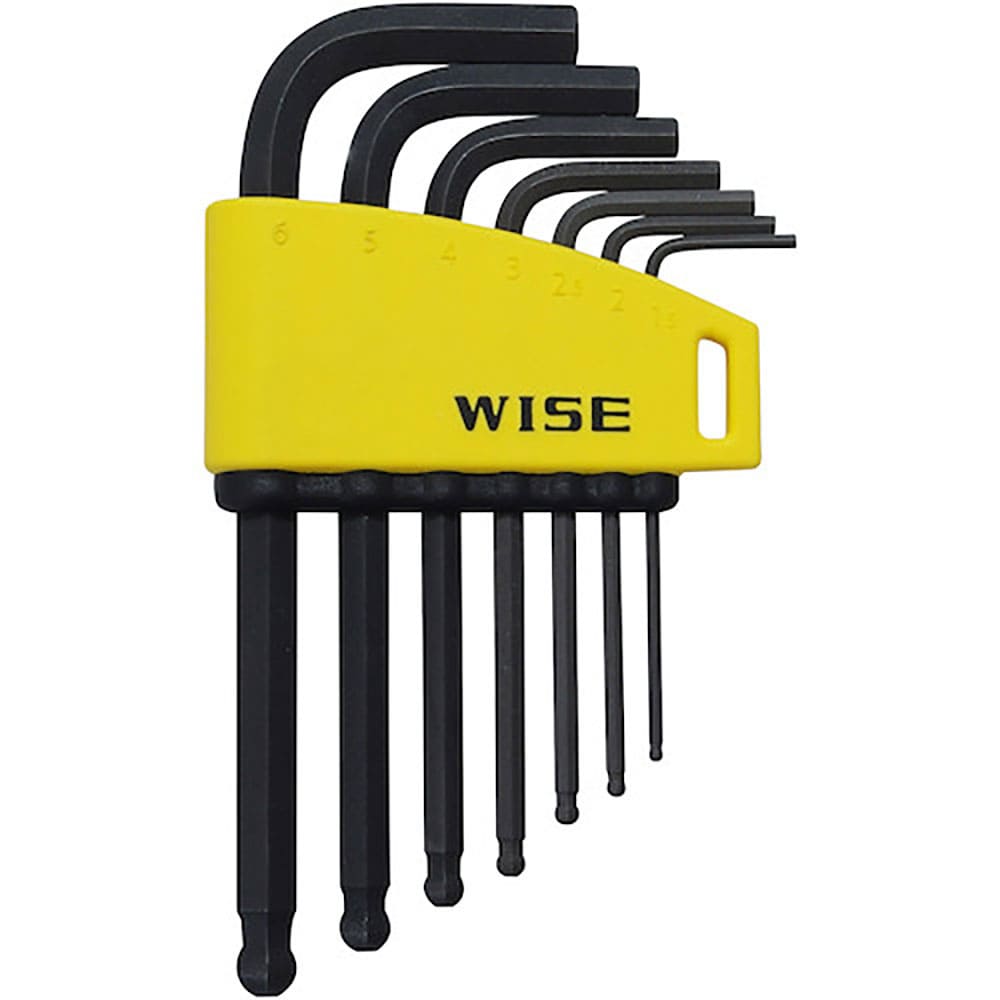 WISE ボールポイント 黒染め7本セット(ショート) WLB130B-7S_
