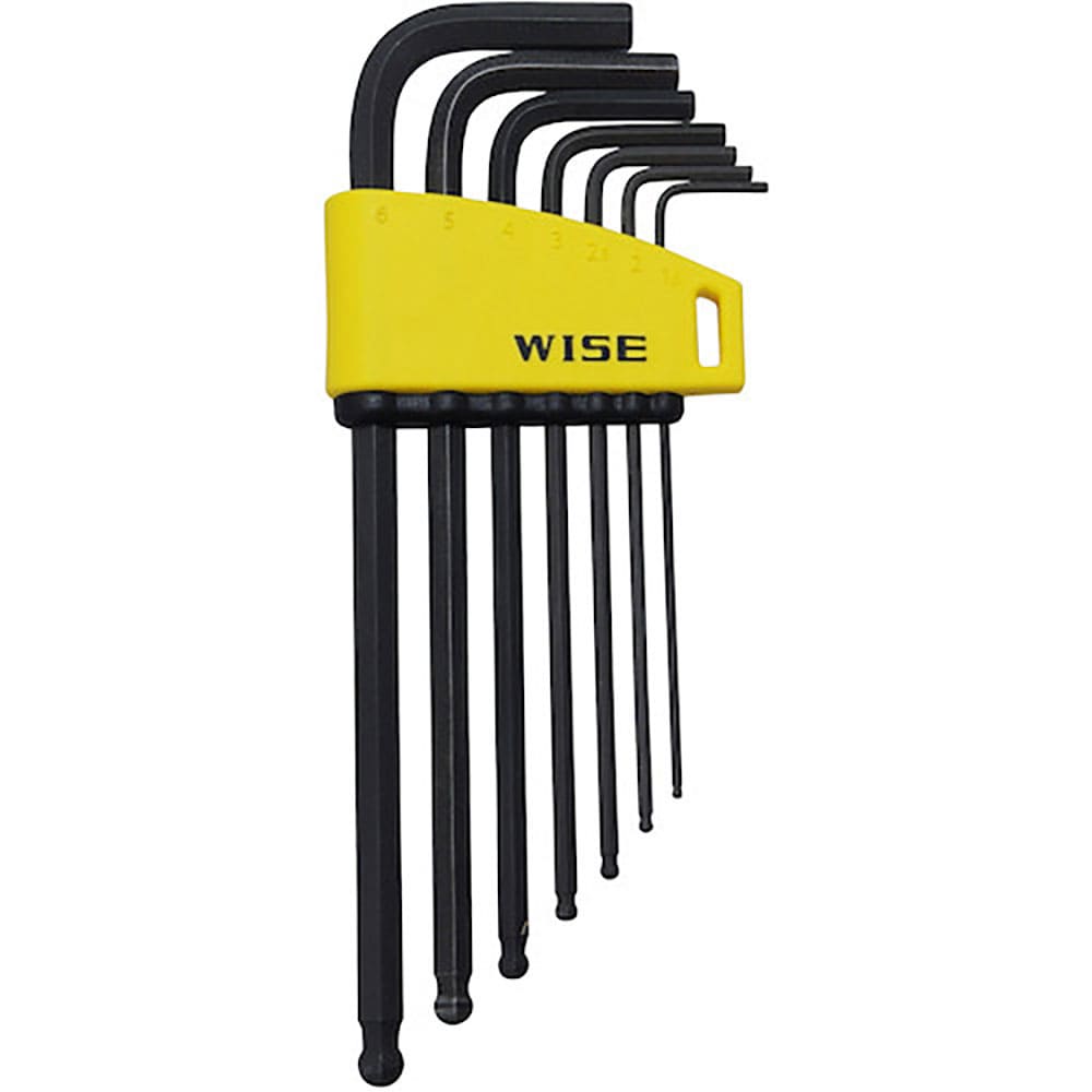 WISE ボールポイント 黒染め7本セット(セミロング) WLB230B-7S_