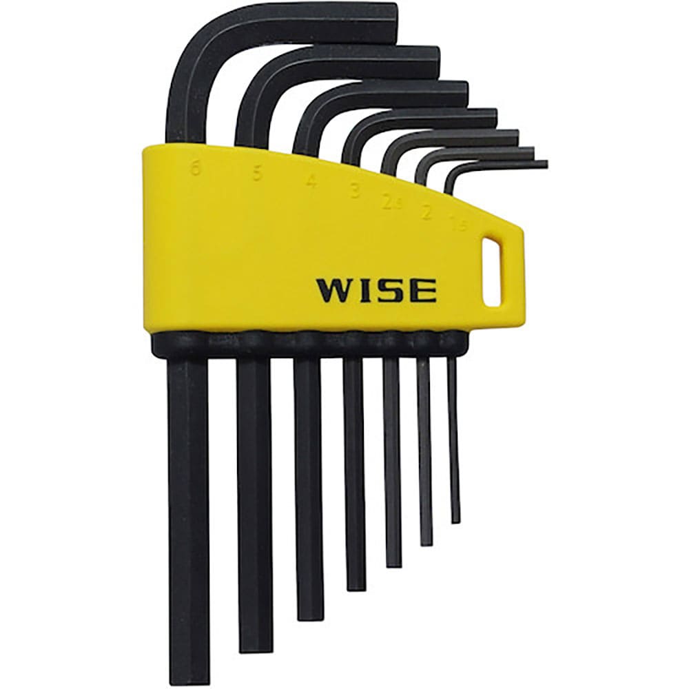 WISE 六角レンチ 黒染め7本セット(ショート) WLH130B-7S_