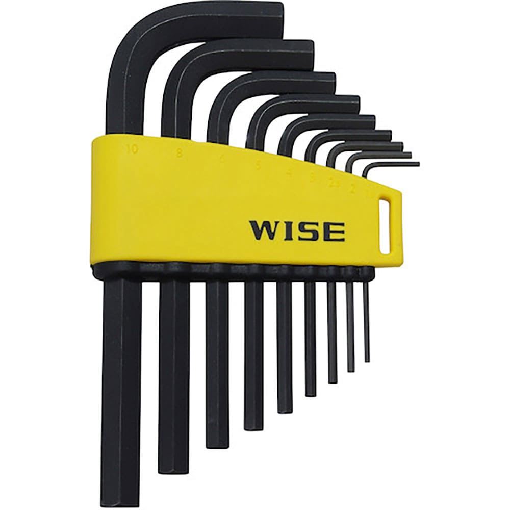 WISE 六角レンチ 黒染め9本セット(ショート) WLH130B-9S_