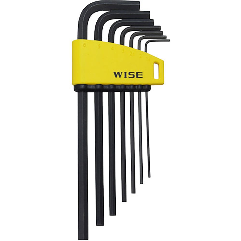 WISE 六角レンチ 黒染め7本セット(セミロング) WLH230B-7S_