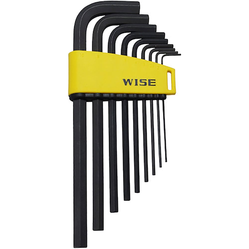 WISE 六角レンチ 黒染め9本セット(セミロング) WLH230B-9S_