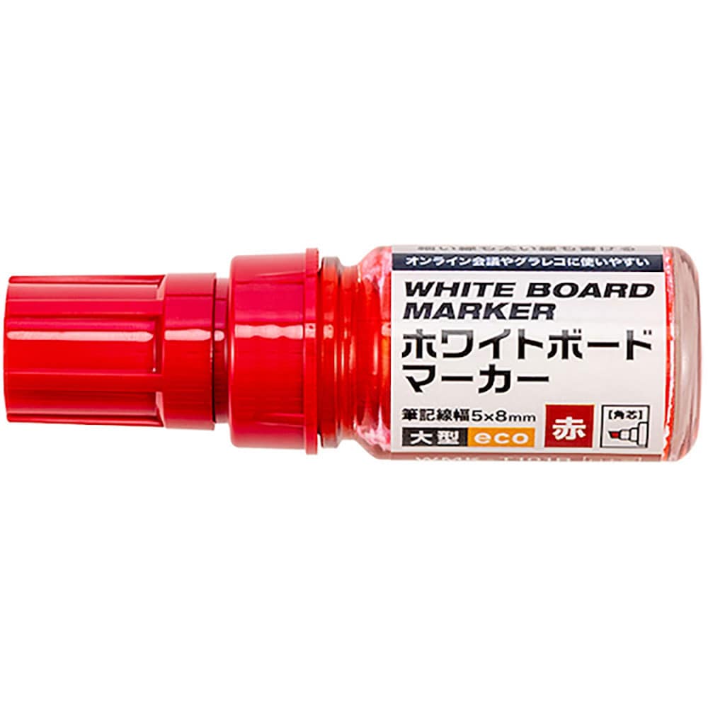 ナカバヤシ　ホワイトボードマーカー大型ｅｃｏ／赤　ＷＭＫ－Ｔ１０１Ｒ＿