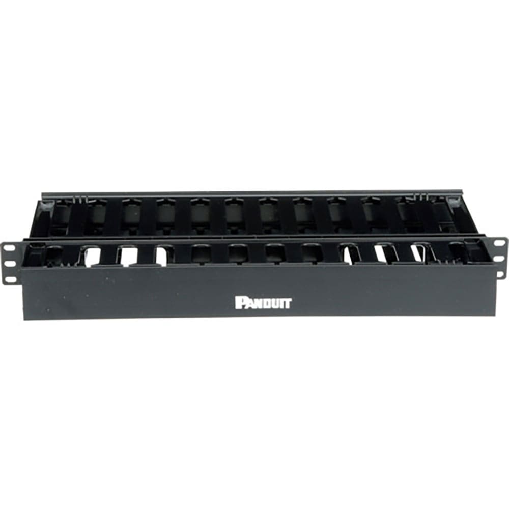 ＰＡＮＤＵＩＴ　ヒンジ式ダクト型　水平ケーブル管理パネル　両面ダクト　１Ｕ　ＷＭＰＳＥ　ＷＭＰＳＥ＿