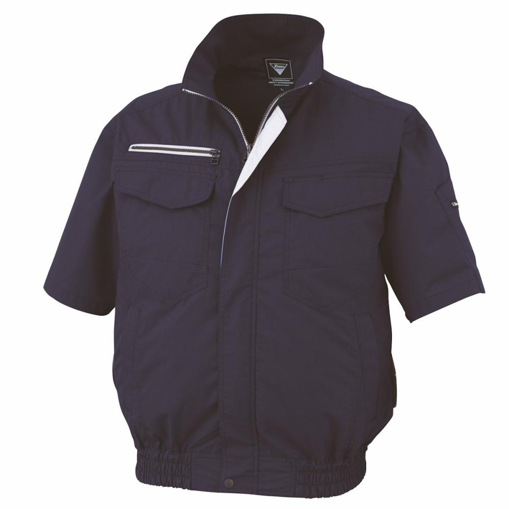ジーベック　空調半袖ブルゾン　６Ｌ　ディープネイビー　ＸＥ９８０３２