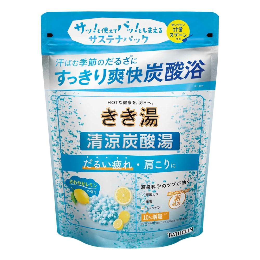バスクリン　きき湯　清涼炭酸湯　すっきりミントの香り　３６０ｇ