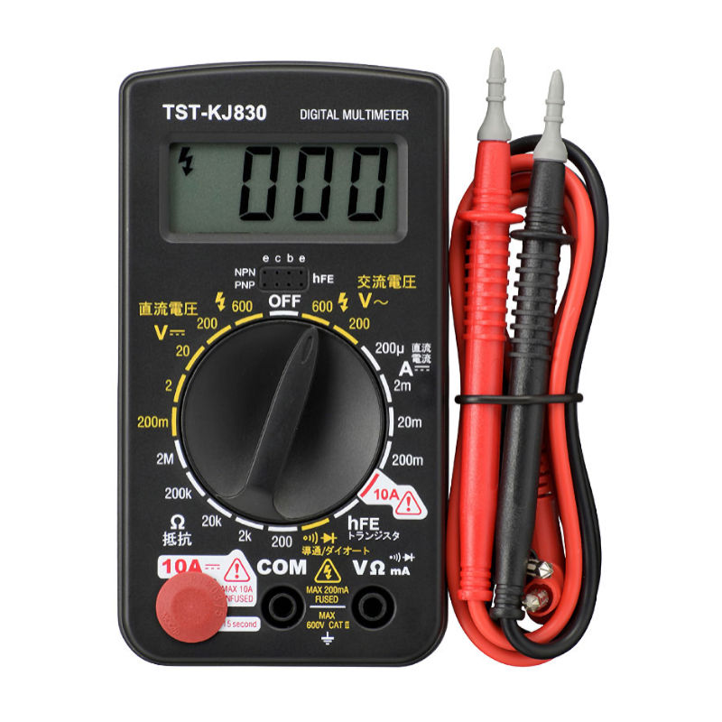 オーム電機　デジタルテスター　普及型　ＴＳＴ－ＫＪ８３０　０８－１２８８