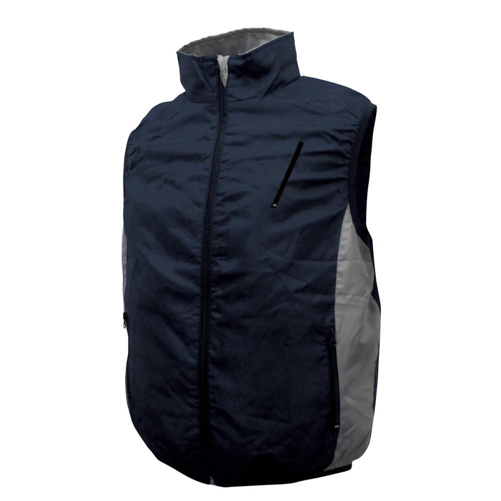 ブレイン　空調ベスト　服のみ　ネイビー／ＬＬ－ＸＬサイズ　ＭＥＳＨ－ＢＲ－００６－１