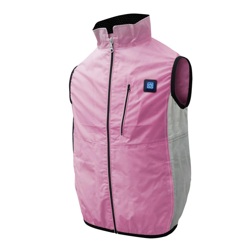 ブレイン　空調ベスト　服のみ　ピンク／女性・子供用Ｓ　ＭＥＳＨ－ＢＲ－０６０－１