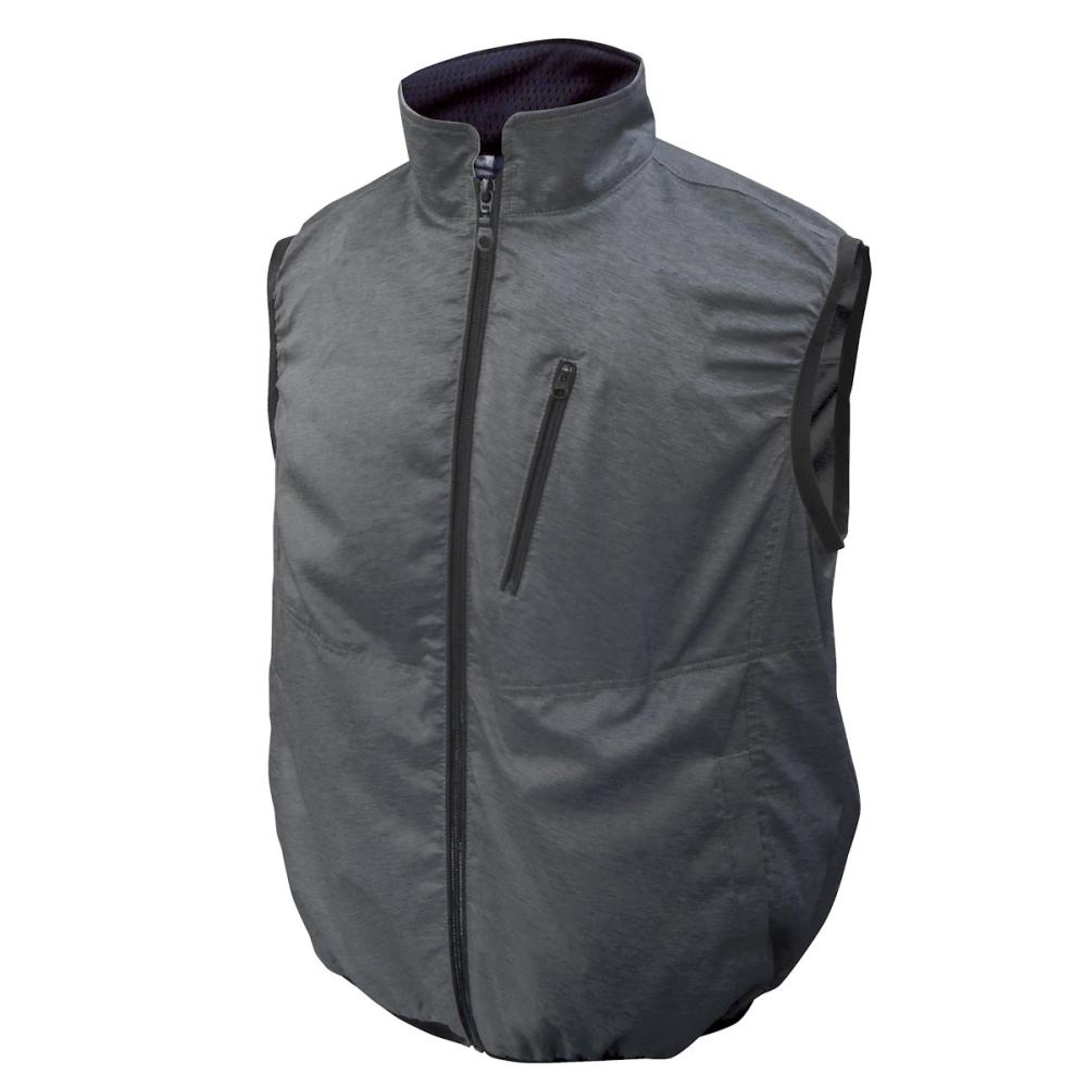 ブレイン　１２Ｖ空調ベスト　杢ブラック／ＬＬ－ＸＬ　ＭＥＳＨ－ＢＲ－１２０３