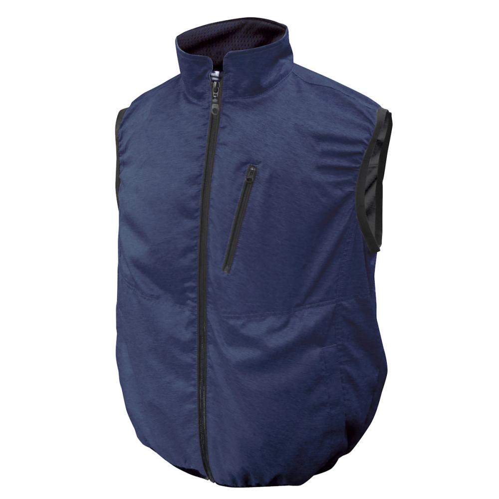 ブレイン　１２Ｖ空調ベスト　杢ネイビー／ＬＬ－ＸＬ　ＭＥＳＨ－ＢＲ－１２０３