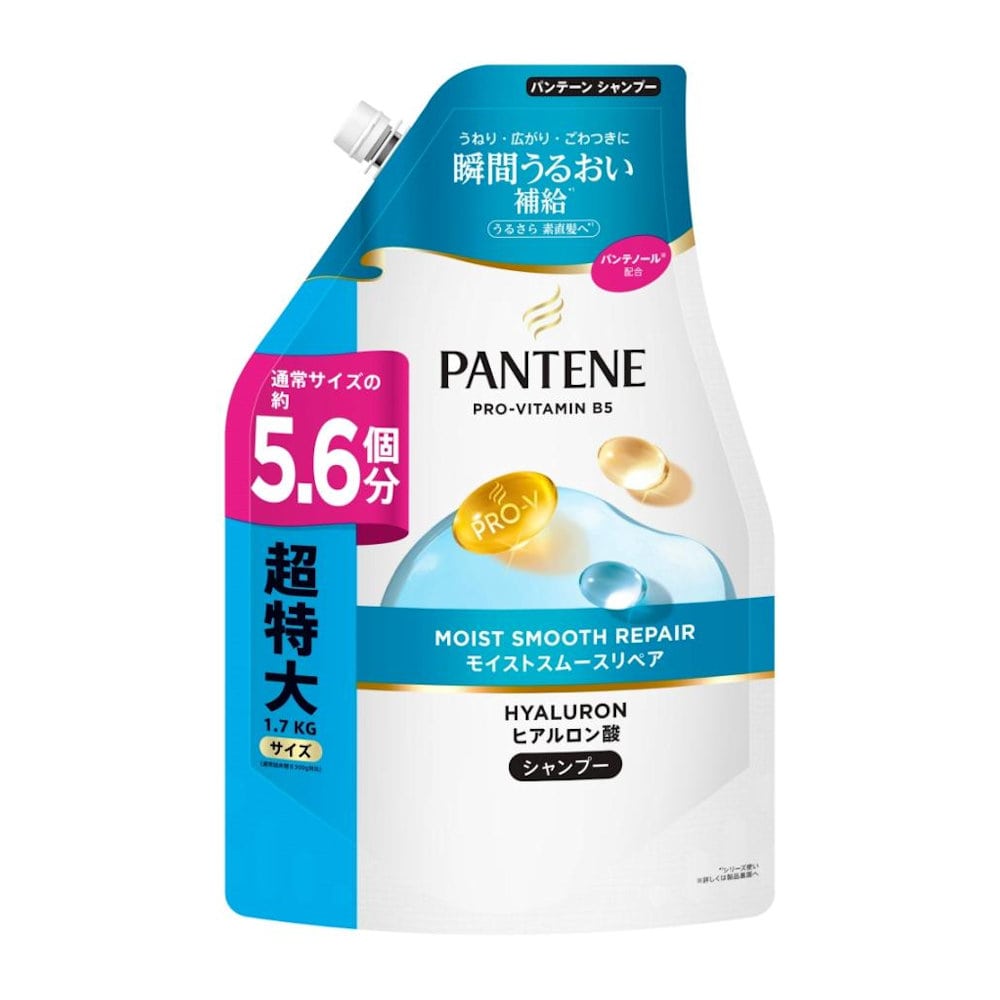 Ｐ＆Ｇ　パンテーン　モイストスムースリペア　シャンプー　詰め替え用　超特大　１．７Ｌ