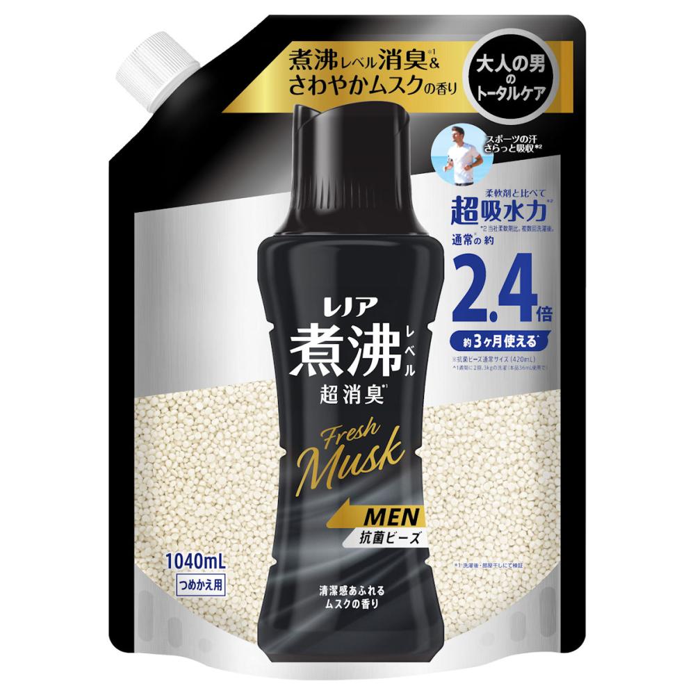Ｐ＆Ｇ　レノア　消臭抗菌ビーズ　ＭＥＮムスクの香り　詰替用　特大　１０４０ｍＬ