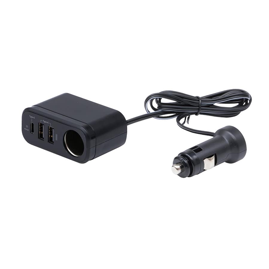 槌屋ヤック PD30W＋2USB＋ソケット セパレート ZE