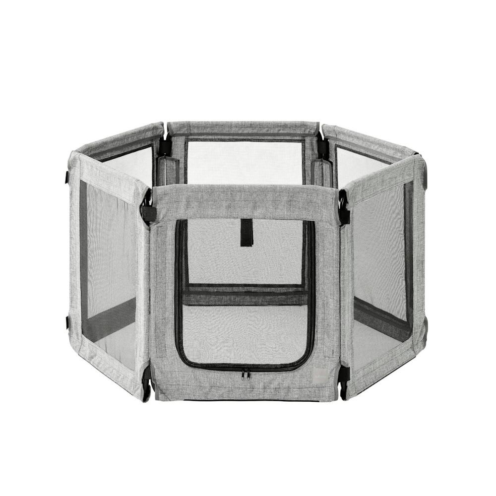 洗える折りたたみペットサークル　Ｌ　グレー　ＡＯＰＳ－８Ｐ