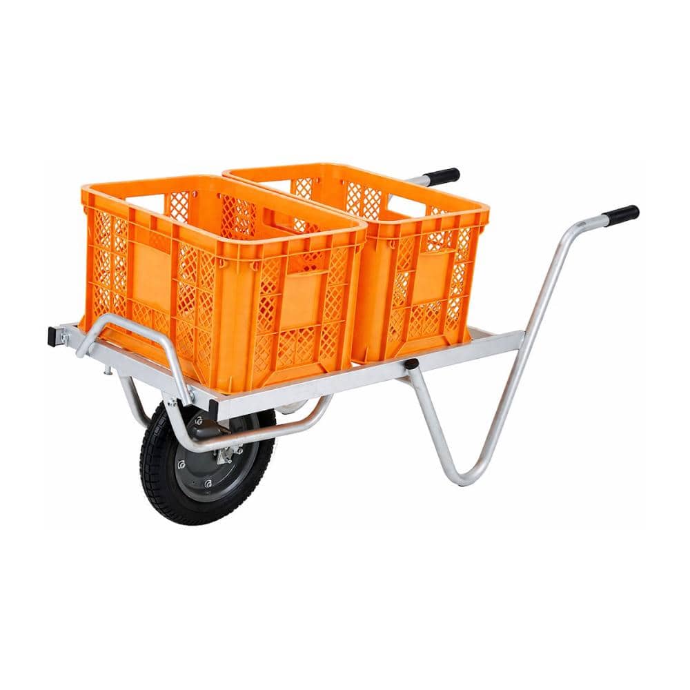 アルミコンテナカー　２コンテナ　１輪車