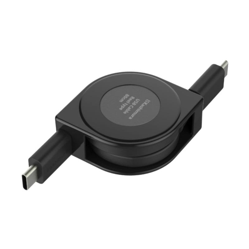カシムラ USB充電 CCリールケーブル 80cm PD60W
