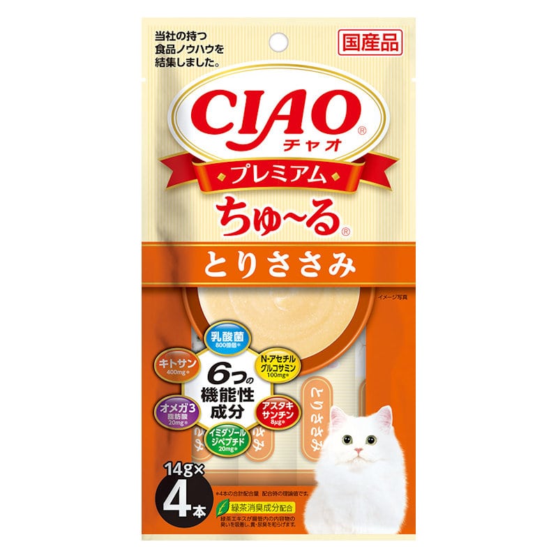 いなば CIAO（チャオ） エナジーちゅ～る かつお 14g×4