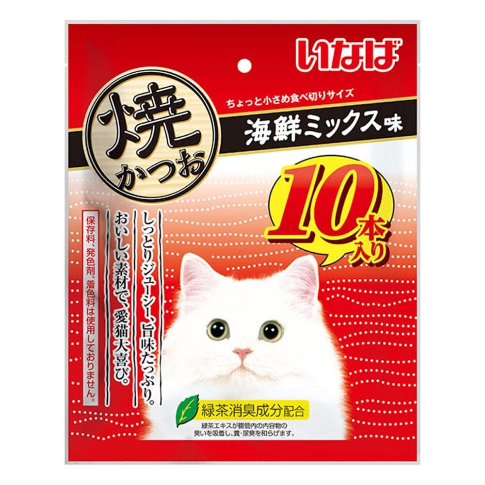 いなば　焼かつお　海鮮ミックス味　１０本入り