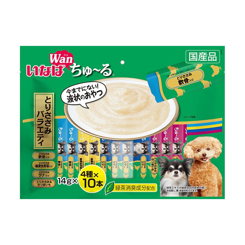 いなば Wanちゅーる とりささみバラエティ 14g×40本