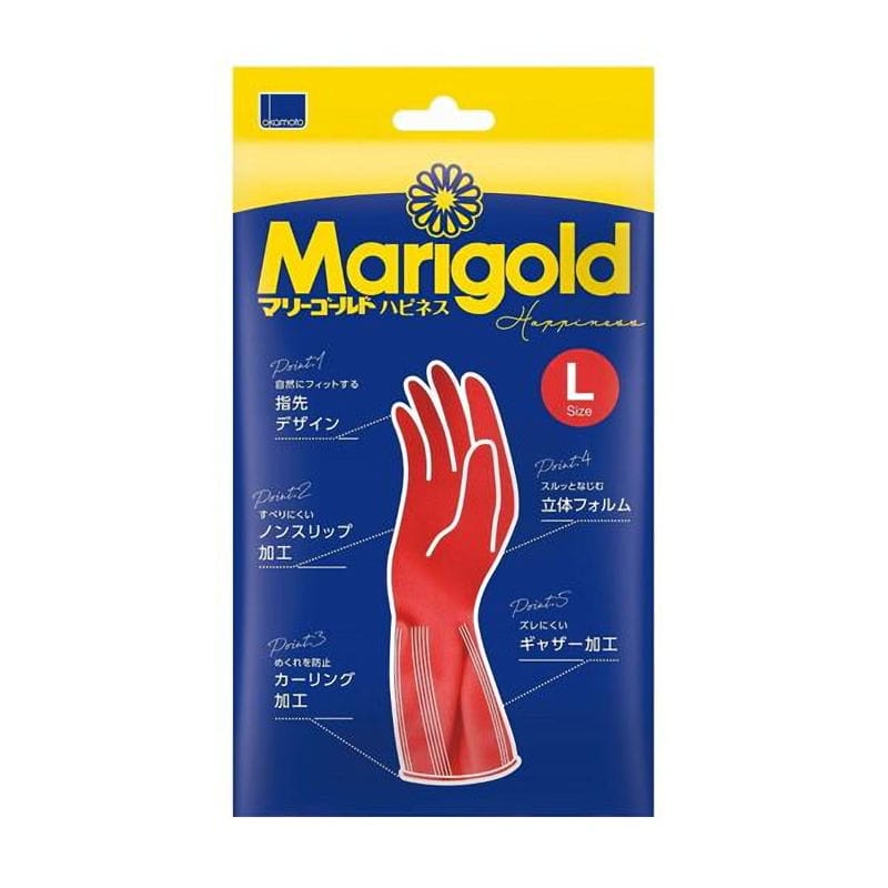 オカモト マリーゴールド手袋 ハピネス レッド L