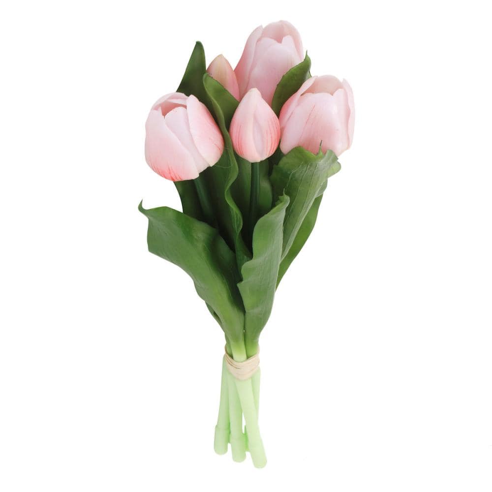 Ｂｒｅｅｚｙ　Ｇｒｅｅｎ　チューリップ造花　花束　ピンク