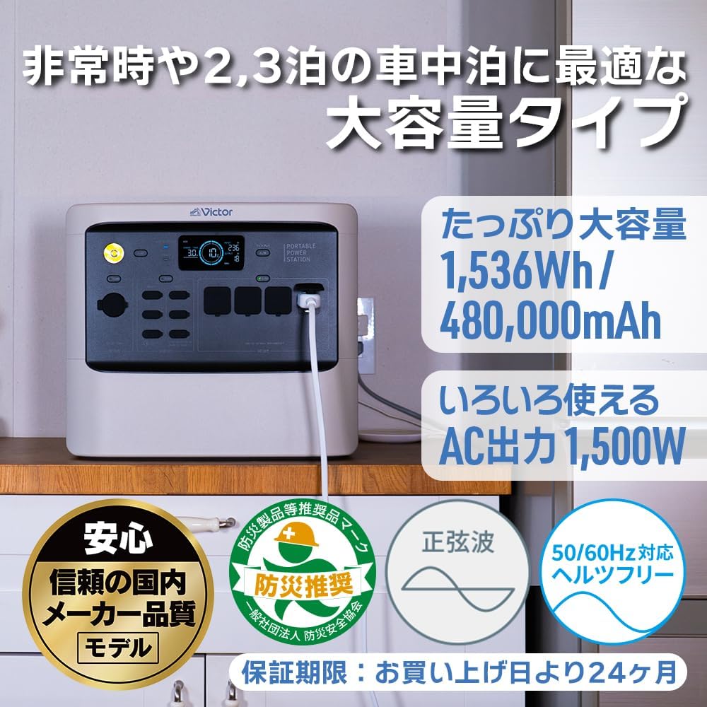 JVCケンウッド ポータブル電源 BN－RF1500 の通販
