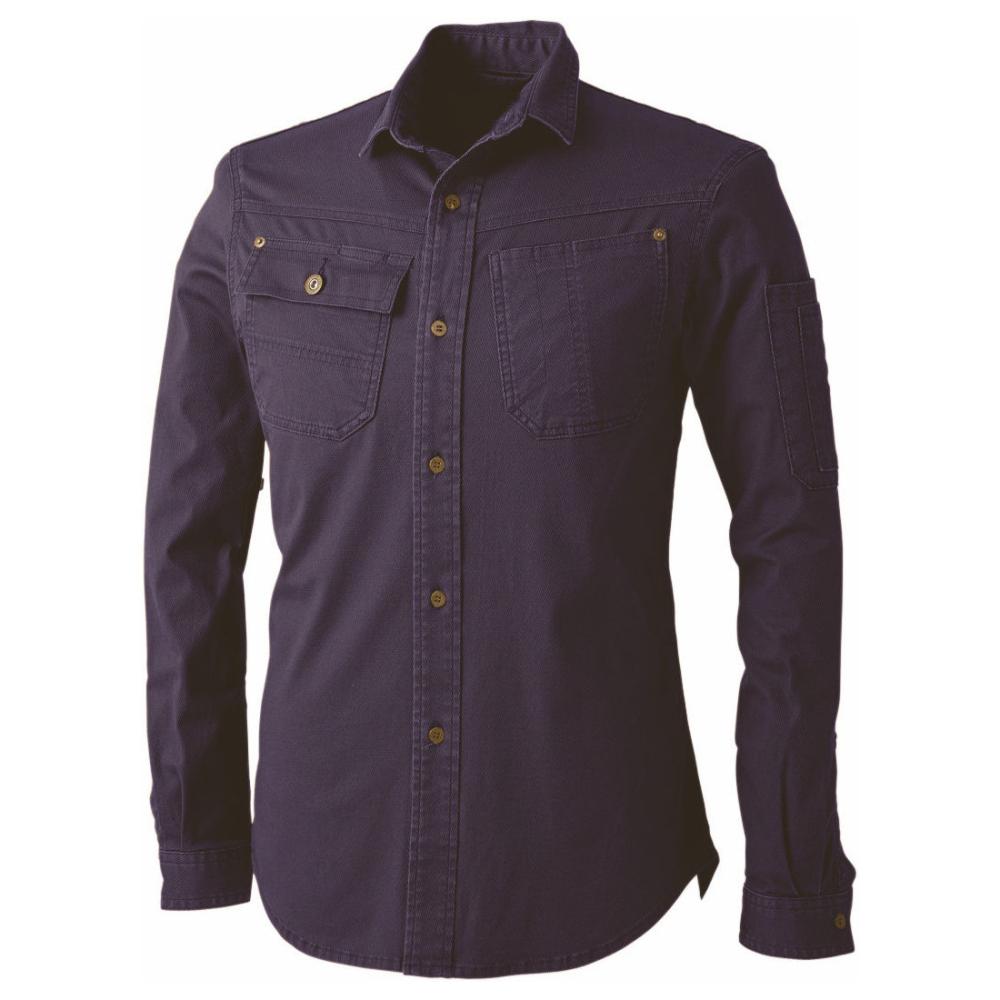 ＣＵＣ　ドビースリムストレッチ・長袖シャツ　８０４１　ネイビーブラック　４Ｌ