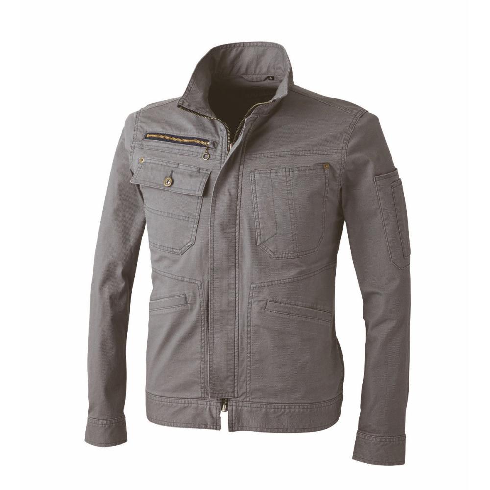 ＣＵＣ　ドビースリムストレッチ・長袖ジャケット　８０５７　Ｌ・グレー　Ｍ