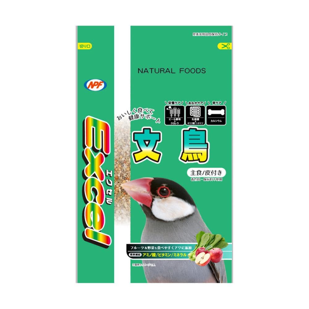 エクセル　文鳥　主食　皮付き　６００ｇ