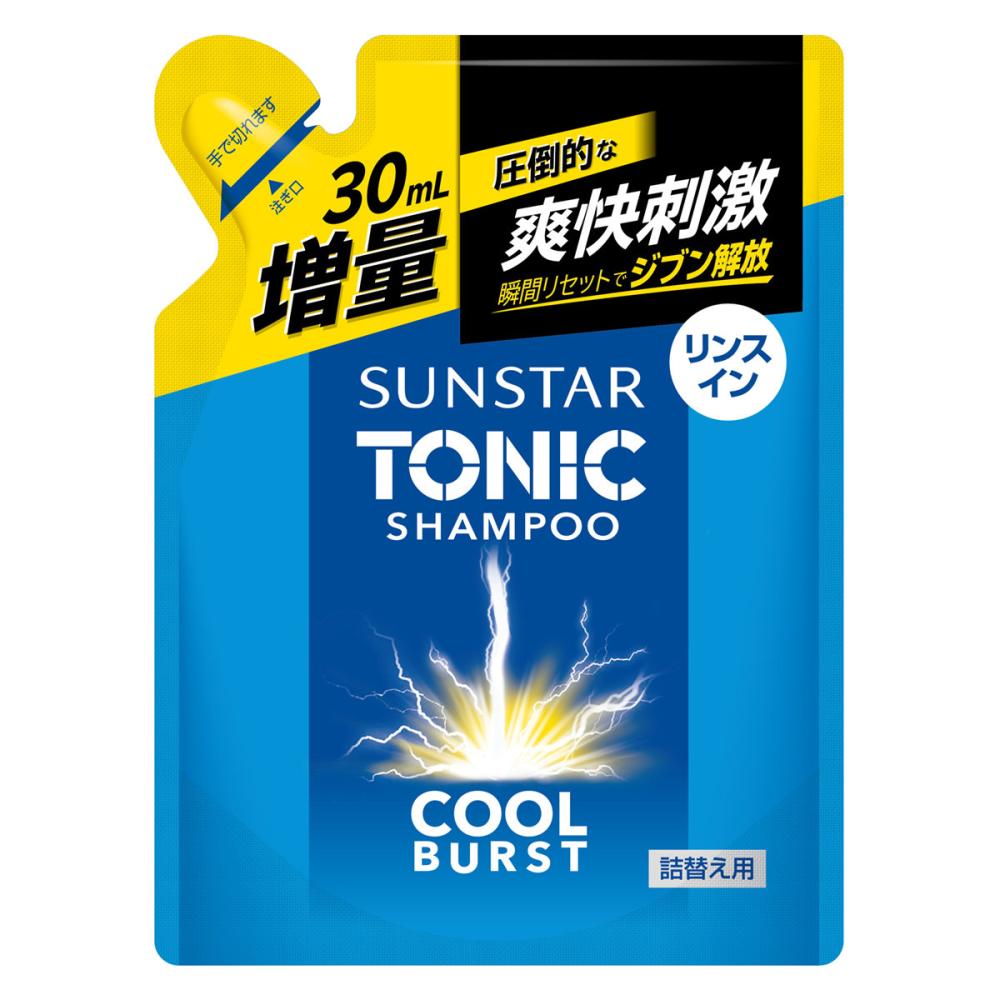 サンスター　トニックリンスインシャンプー　詰替用　増量版　３７０ｍＬ