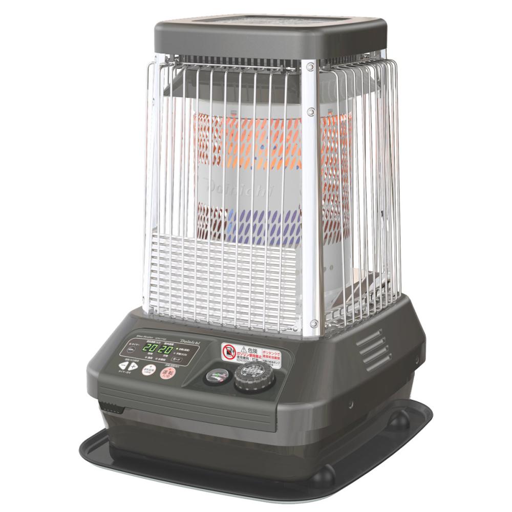ダイニチ　業務用石油ストーブ　温風ファンタイプ　木造４７畳　メタリックグレー　専用収納カバー付　ＫＤＭ－Ｆ１９Ｄ（Ｈ）