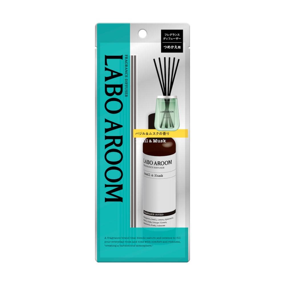 ｂｒｉｄｇｅ　ＬＡＢＯ　ＡＲＯＯＭ　ディフューザー詰替　バジル＆ムスク　７５ｍＬ