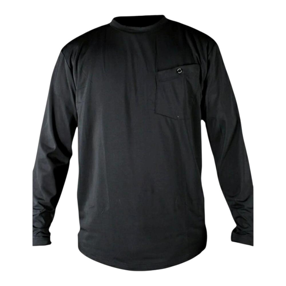 ボクエア　長袖Ｔシャツ　クルーネック　黒　３Ｌ　３１０６