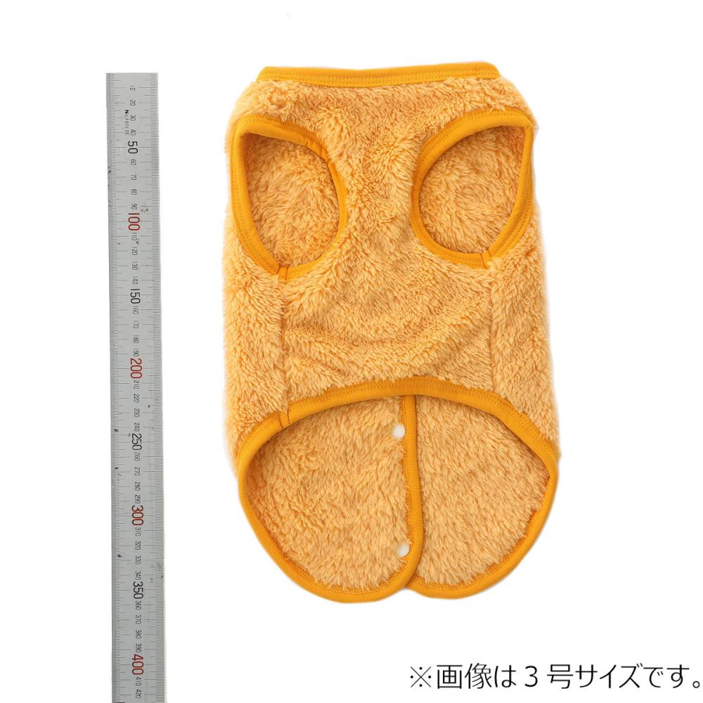 Ｐｅｔａｍｉ　ボタン付きボアベスト　２号　オレンジ
